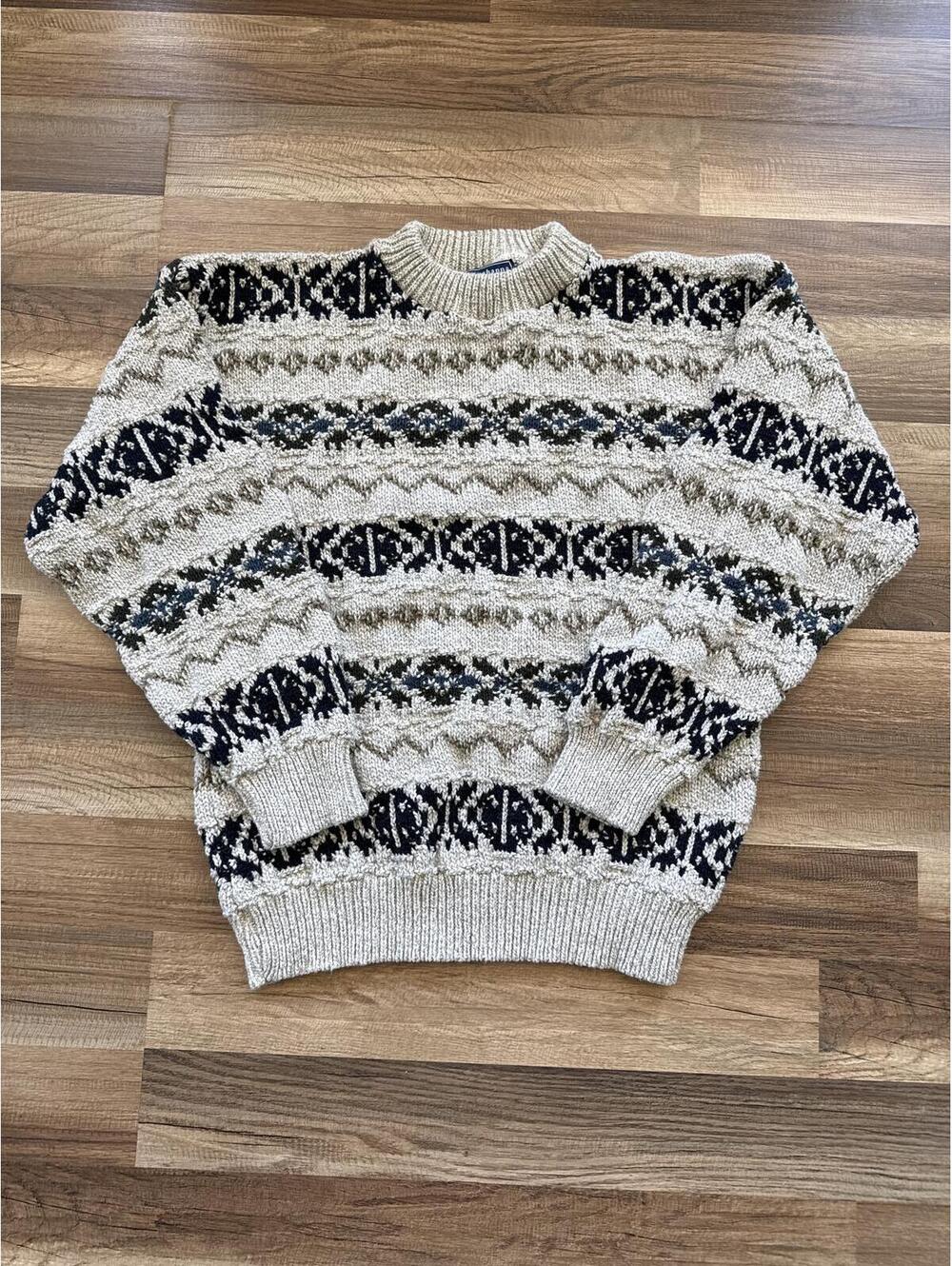 Vintage Susquehanna Trail Outfitters Fair Isle Sweater Size 14 Nordic Knit